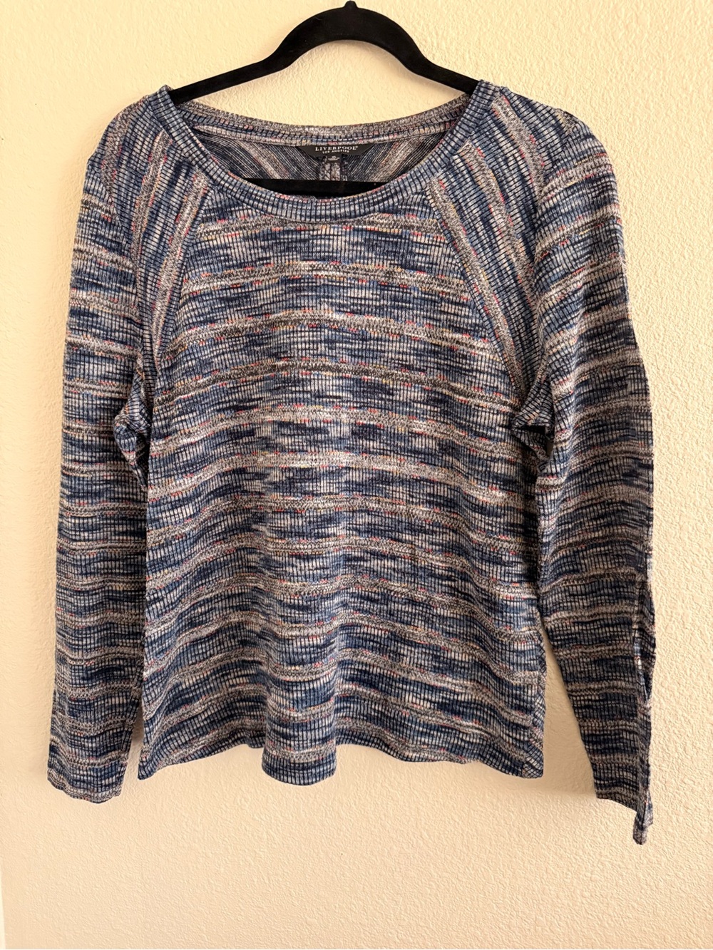 Liverpool Blue Heathered Crewneck Sweatshirt